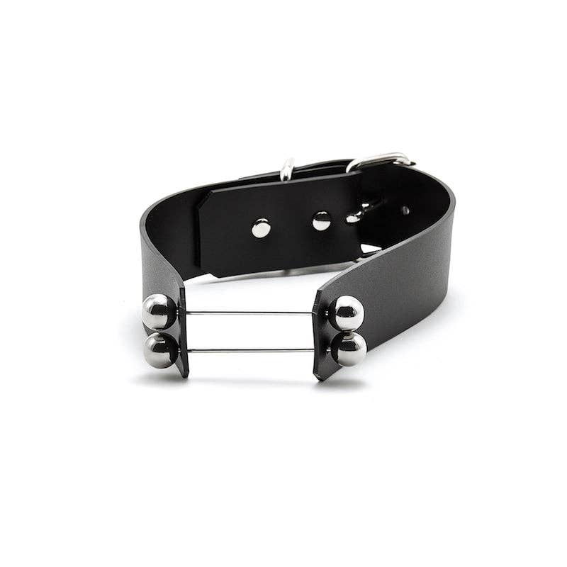Industrial Wristband - - Accessories - Limited Edition Apparel, Accessories, and Original Fine Art Prints, Home Decor, Feminist Minimalist Gothic Design, Made to Order, Double Kick, Signed and Numbered