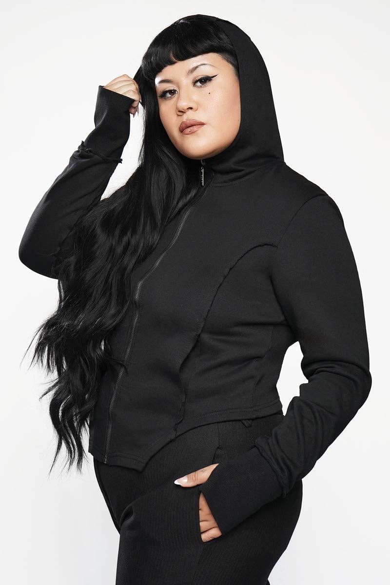 Hierophant Hoodie - - Apparel - Limited Edition Apparel, Accessories, and Original Fine Art Prints, Home Decor, Feminist Minimalist Gothic Design, Made to Order, Double Kick, Signed and Numbered