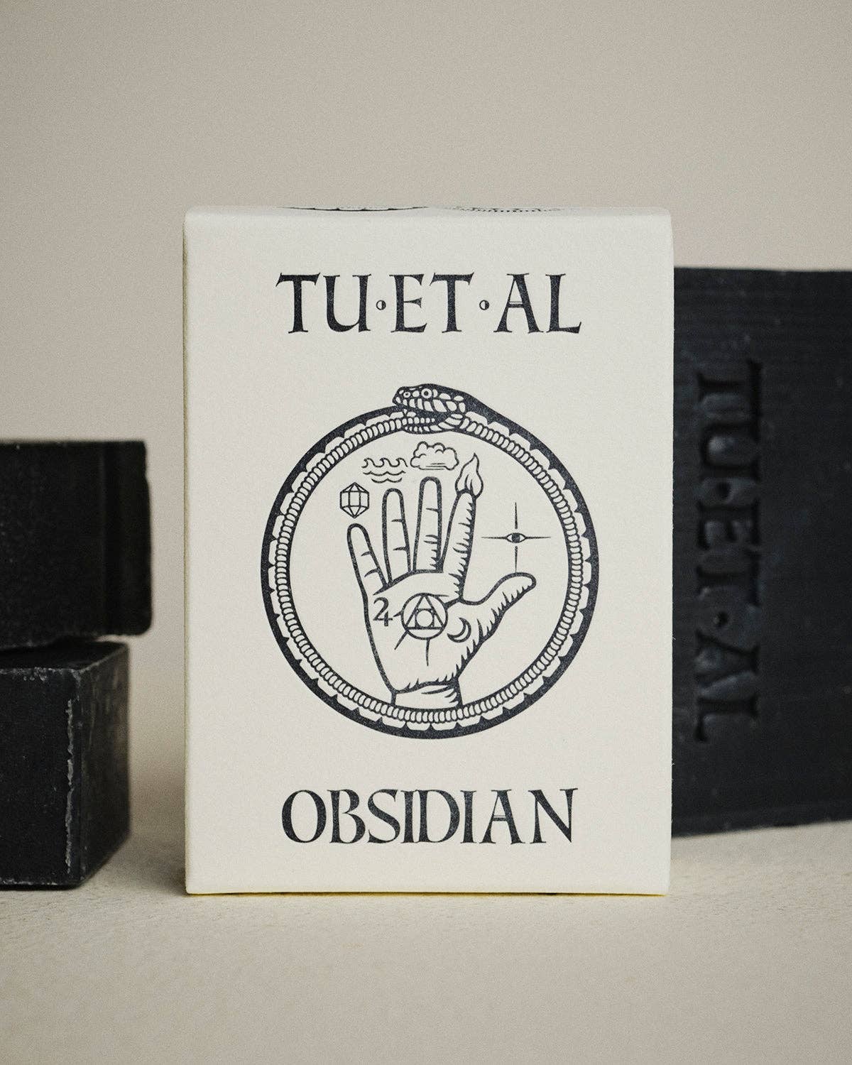 Purifying Obsidian Soap - - Apothecary - Limited Edition Apparel, Accessories, and Original Fine Art Prints, Home Decor, Feminist Minimalist Gothic Design, Made to Order, Double Kick, Signed and Numbered