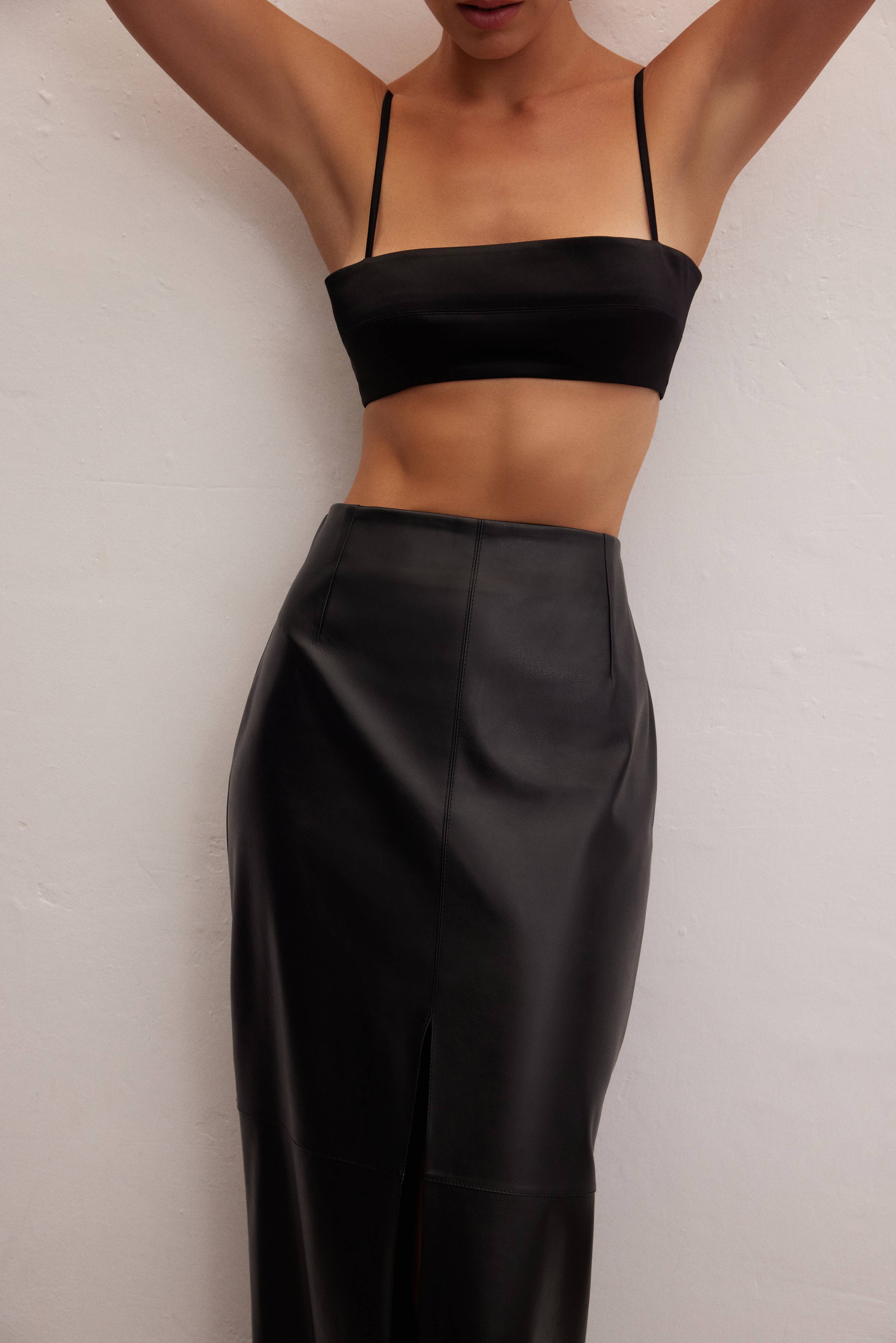 Noir Skirt - - Apparel - Limited Edition Apparel, Accessories, and Original Fine Art Prints, Home Decor, Feminist Minimalist Gothic Design, Made to Order, Double Kick, Signed and Numbered