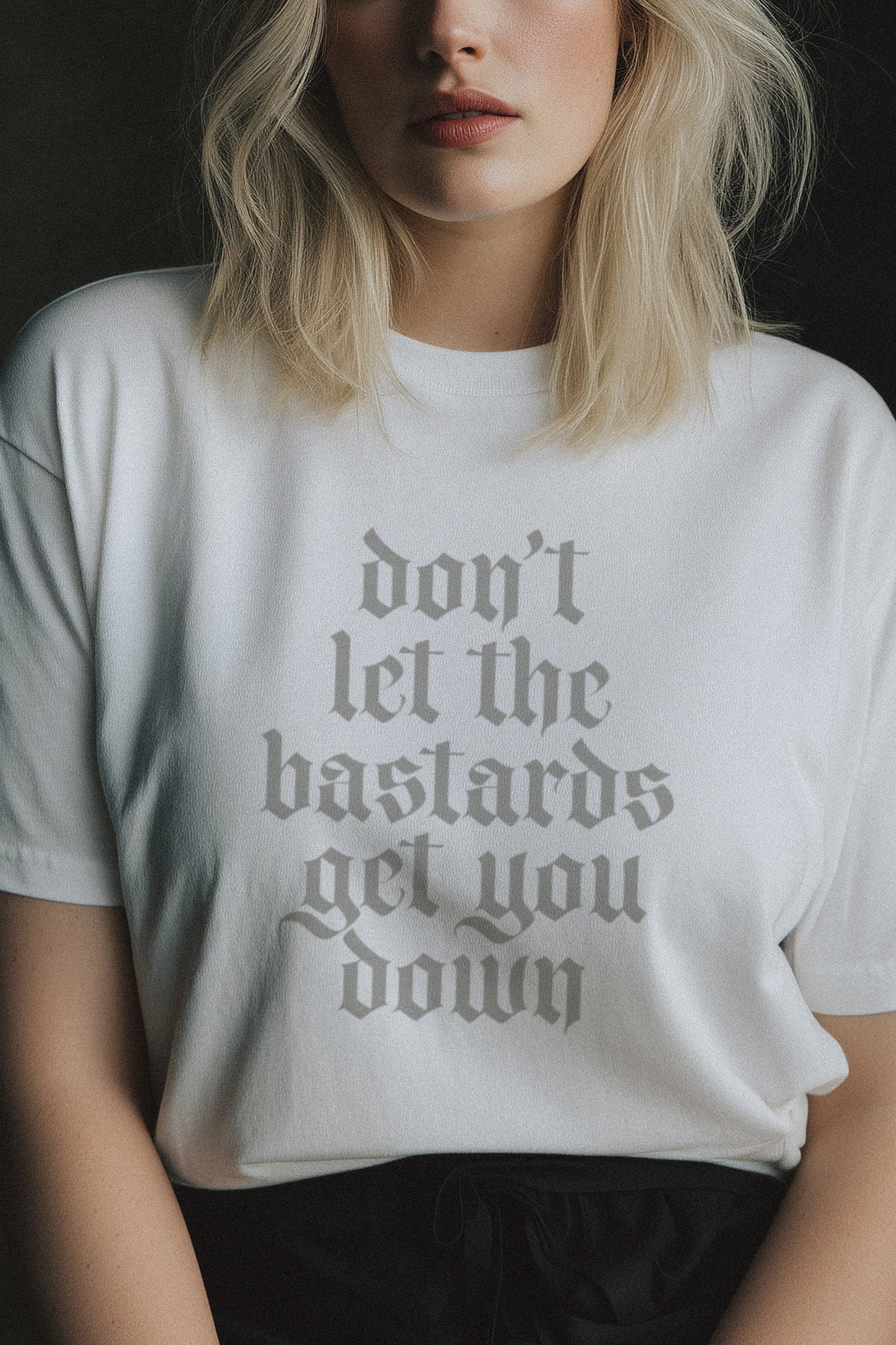 The Get Down Tee - - Apparel - Limited Edition Apparel, Accessories, and Original Fine Art Prints, Home Decor, Feminist Minimalist Gothic Design, Made to Order, Double Kick, Signed and Numbered