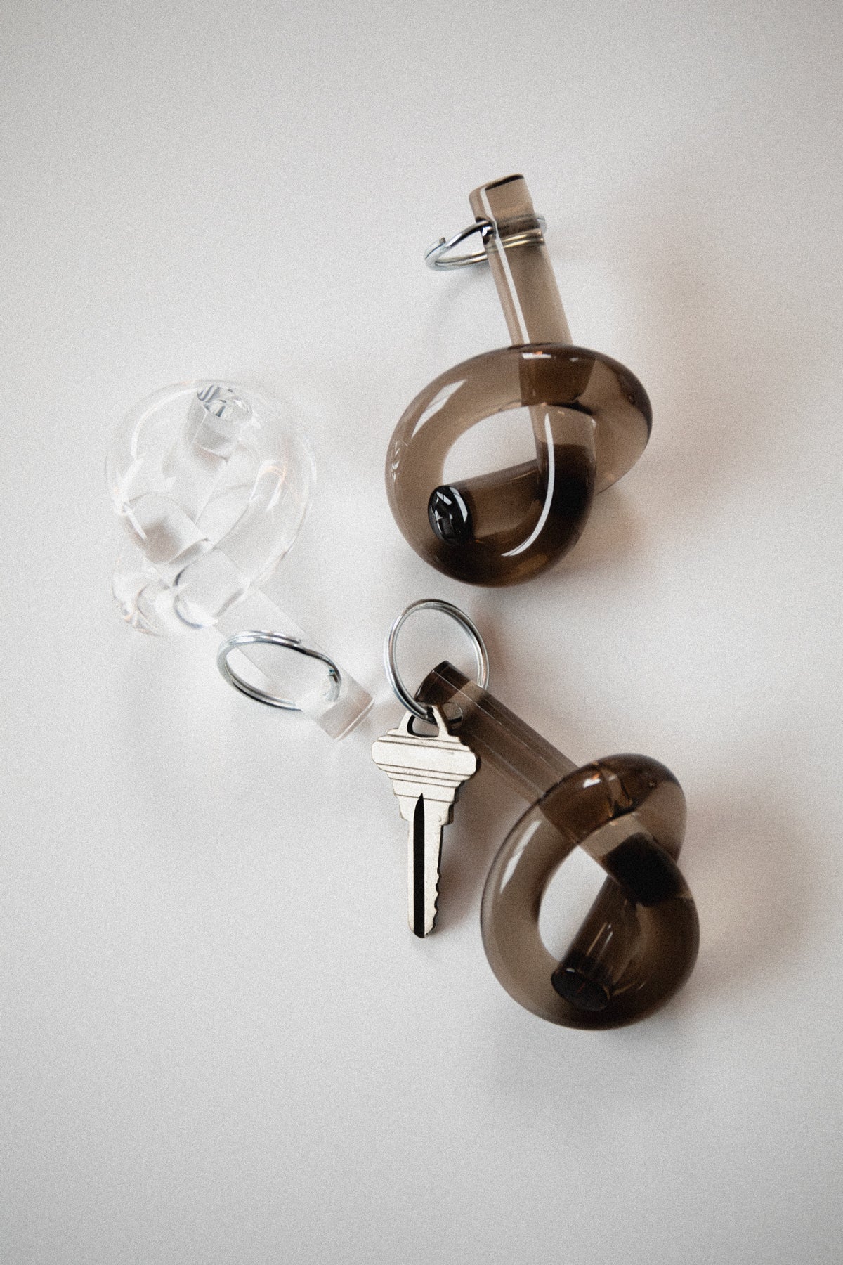 Lucite Knot Keychain