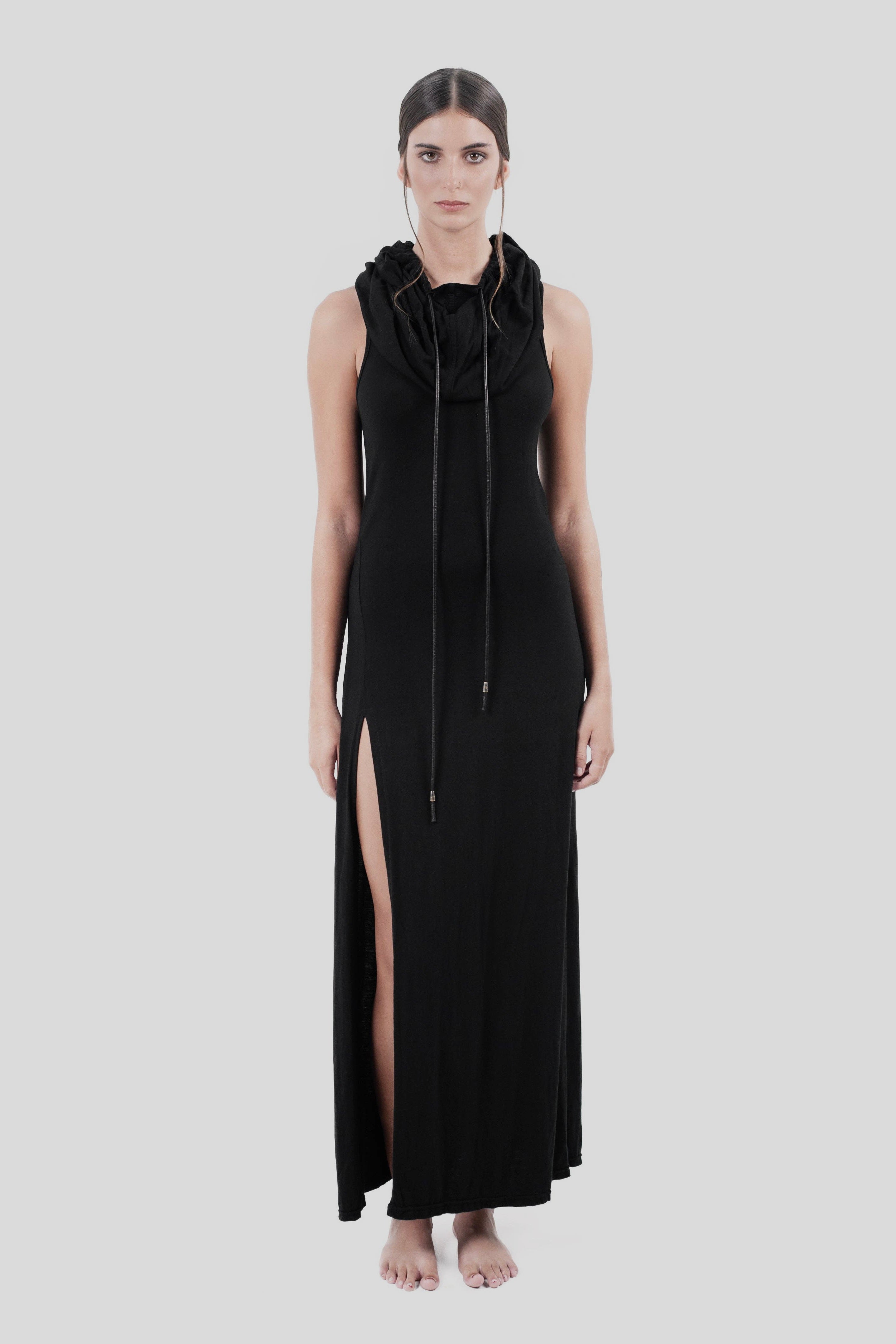 Makaira Dress - - Apparel - Limited Edition Apparel, Accessories, and Original Fine Art Prints, Home Decor, Feminist Minimalist Gothic Design, Made to Order, Double Kick, Signed and Numbered