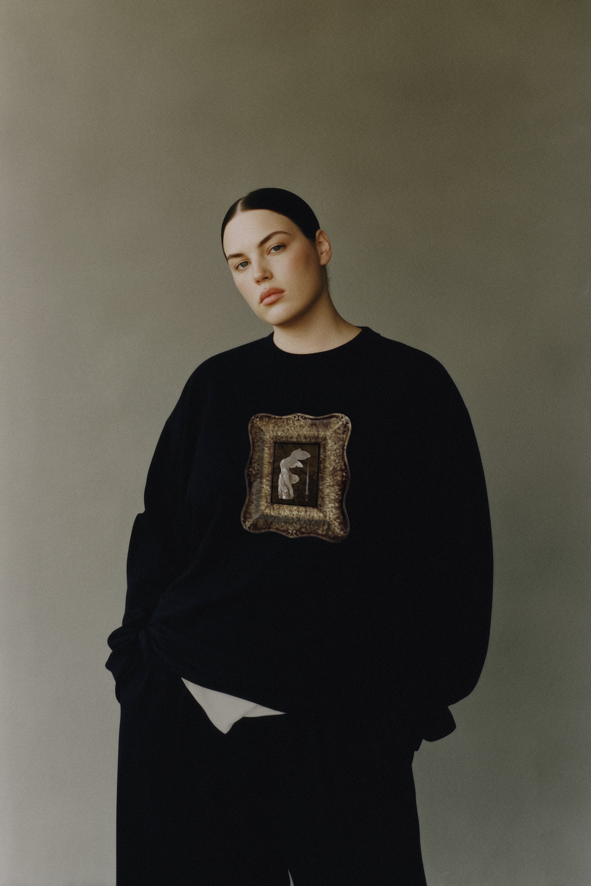 Limited Edition | Winged Ruin Crewneck - - Apparel - Limited Edition Apparel, Accessories, and Original Fine Art Prints, Home Decor, Feminist Minimalist Gothic Design, Made to Order, Double Kick, Signed and Numbered