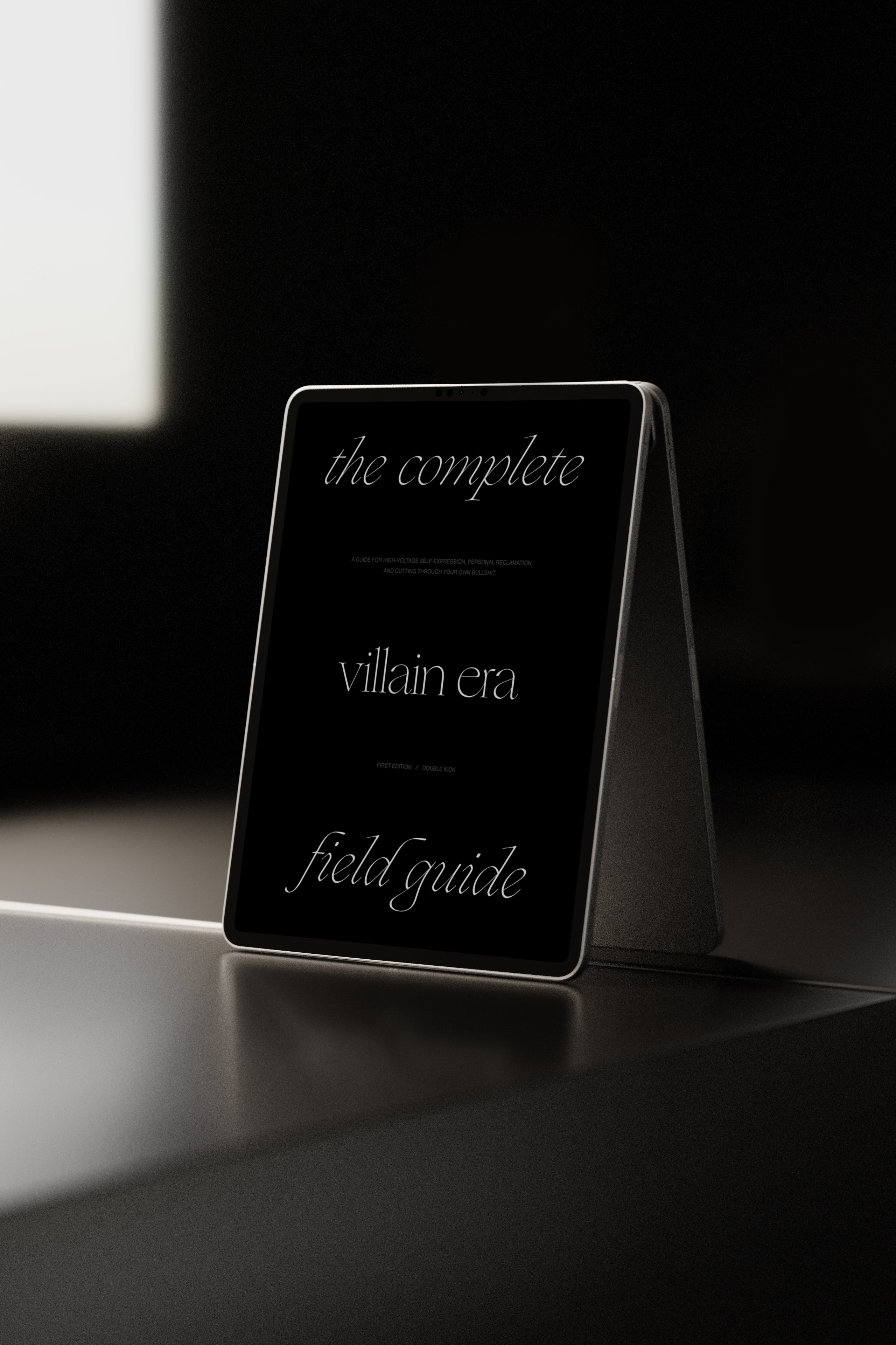 The Complete Villain Era Field Guide - - Digital - Limited Edition Apparel, Accessories, and Original Fine Art Prints, Home Decor, Feminist Minimalist Gothic Design, Made to Order, Double Kick, Signed and Numbered