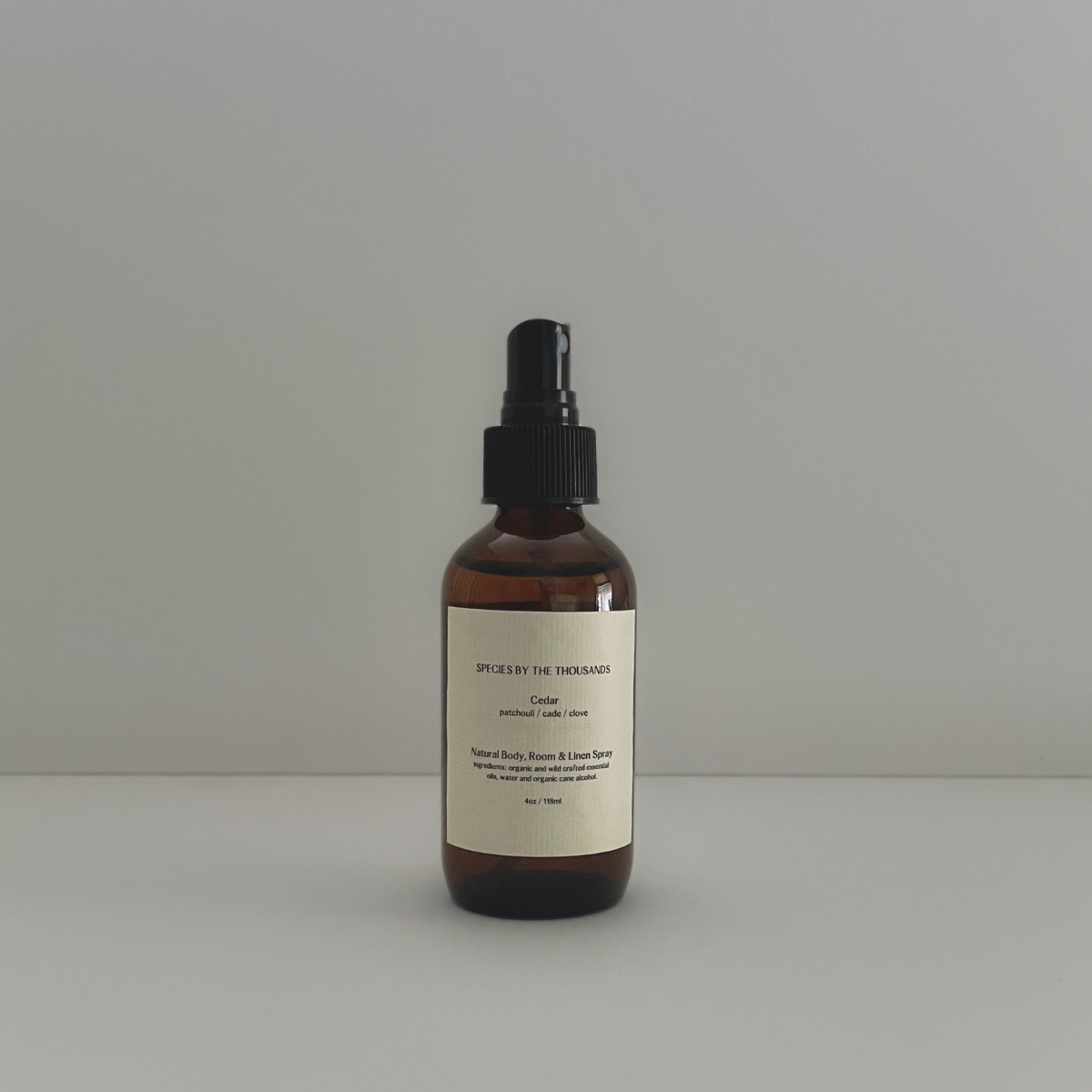 Cedar Body, Room, and Linen Spray - - Apothecary - Limited Edition Apparel, Accessories, and Original Fine Art Prints, Home Decor, Feminist Minimalist Gothic Design, Made to Order, Double Kick, Signed and Numbered