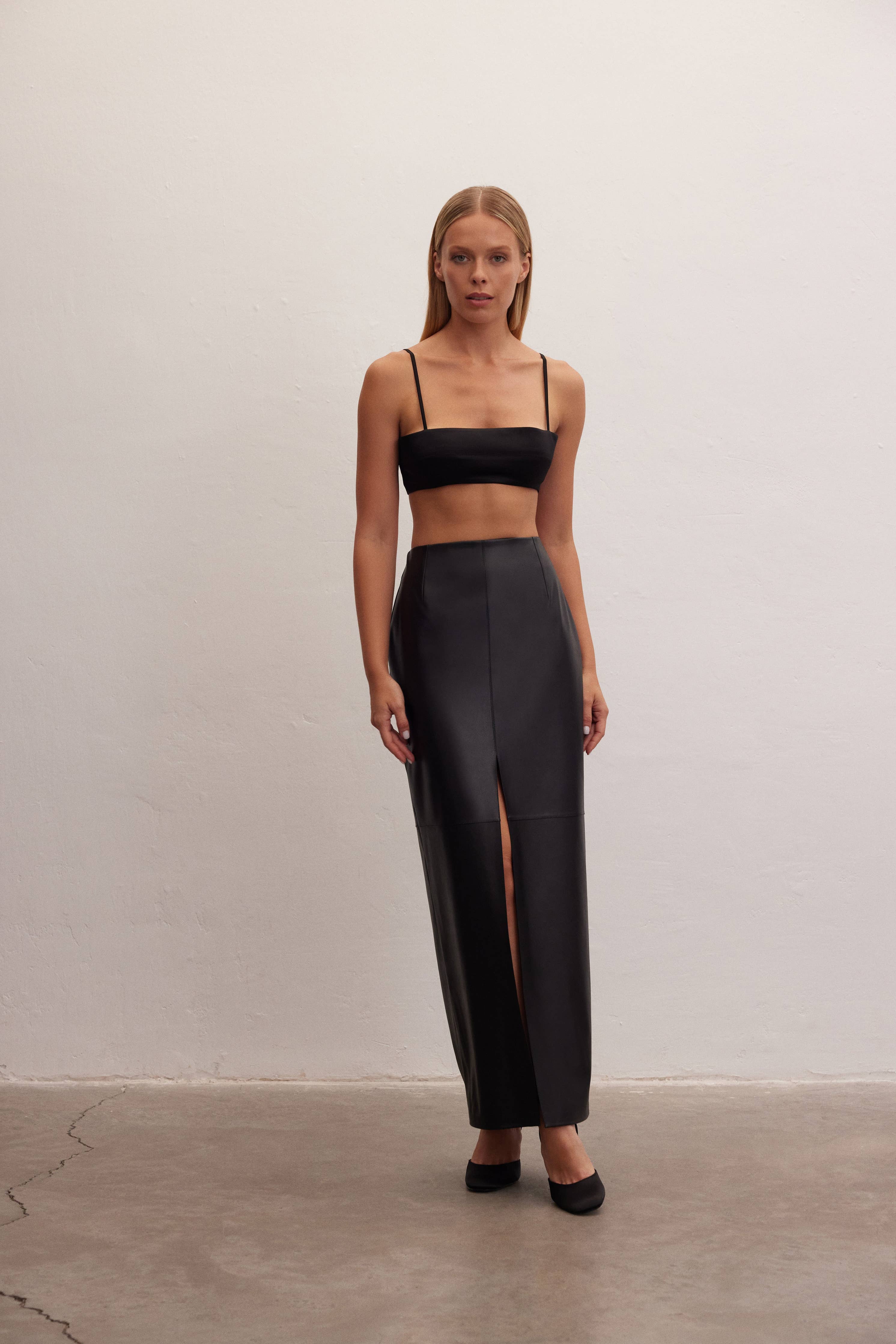 Noir Skirt - - Apparel - Limited Edition Apparel, Accessories, and Original Fine Art Prints, Home Decor, Feminist Minimalist Gothic Design, Made to Order, Double Kick, Signed and Numbered