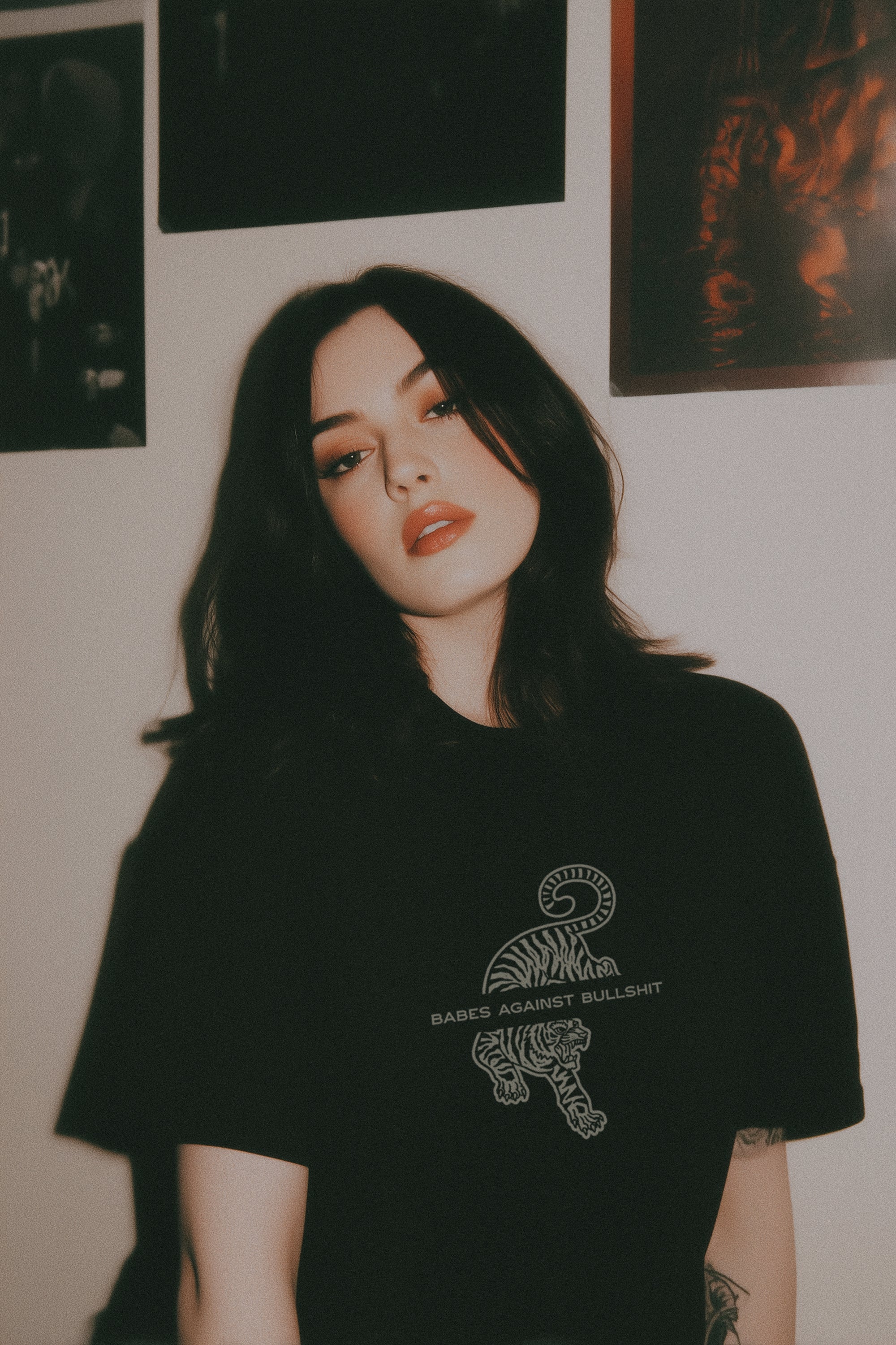 Babes Against Bullshit Tee - - - Limited Edition Apparel, Accessories, and Original Fine Art Prints, Home Decor, Feminist Minimalist Gothic Design, Made to Order, Double Kick, Signed and Numbered