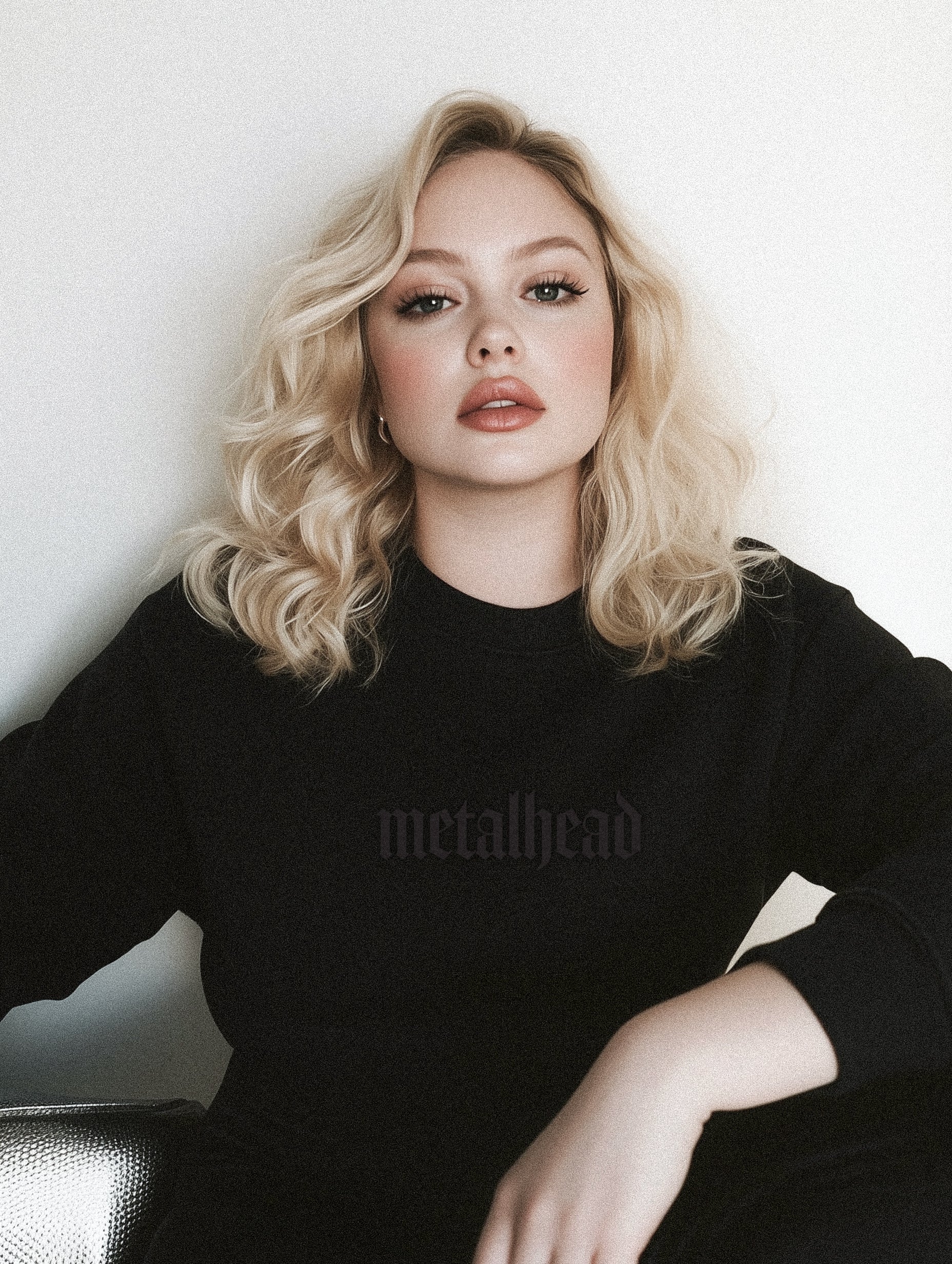 Metalhead Embroidered Crewneck