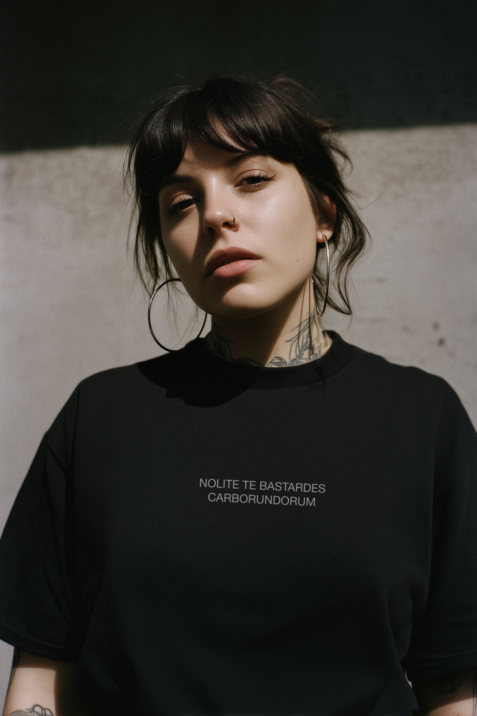 Nolite te Bastardes Tee - - Apparel - Limited Edition Apparel, Accessories, and Original Fine Art Prints, Home Decor, Feminist Minimalist Gothic Design, Made to Order, Double Kick, Signed and Numbered