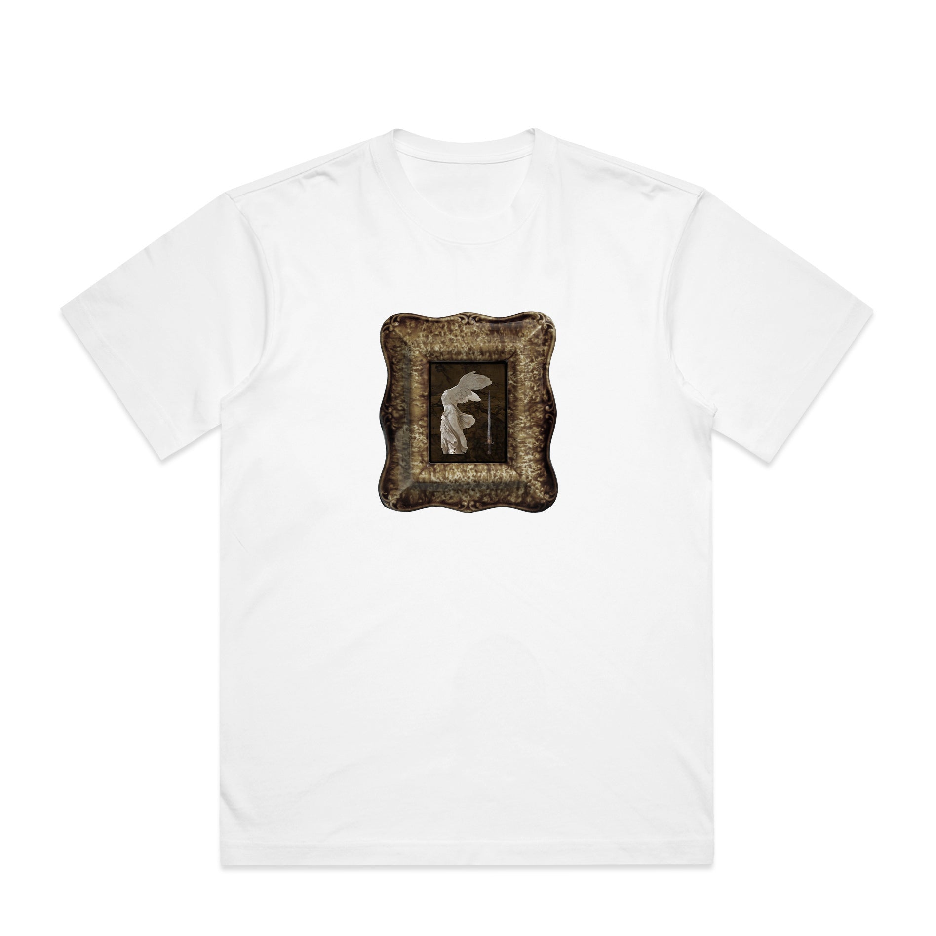 Limited Edition | Winged Ruin Tee - - Apparel - Limited Edition Apparel, Accessories, and Original Fine Art Prints, Home Decor, Feminist Minimalist Gothic Design, Made to Order, Double Kick, Signed and Numbered