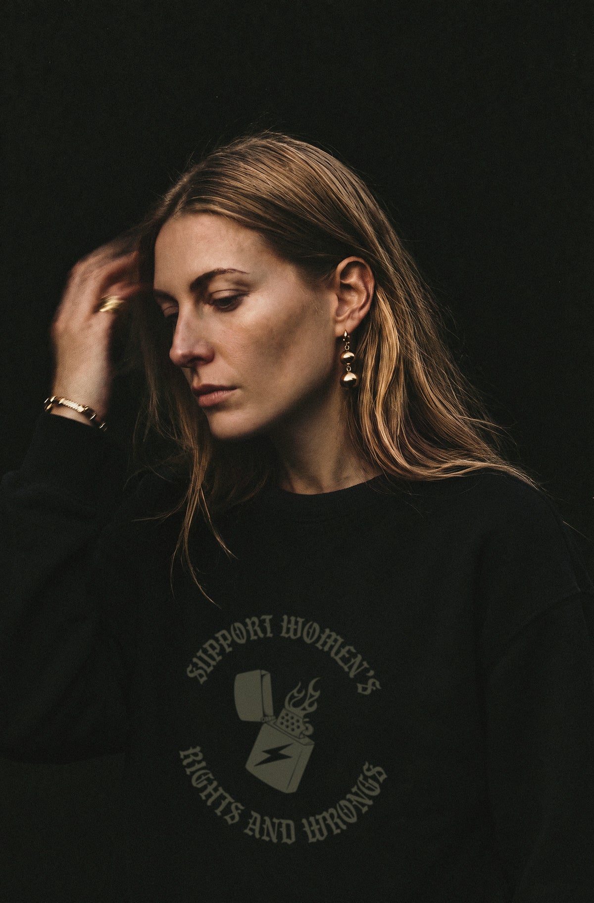 Support Women's Rights and Wrongs Crewneck