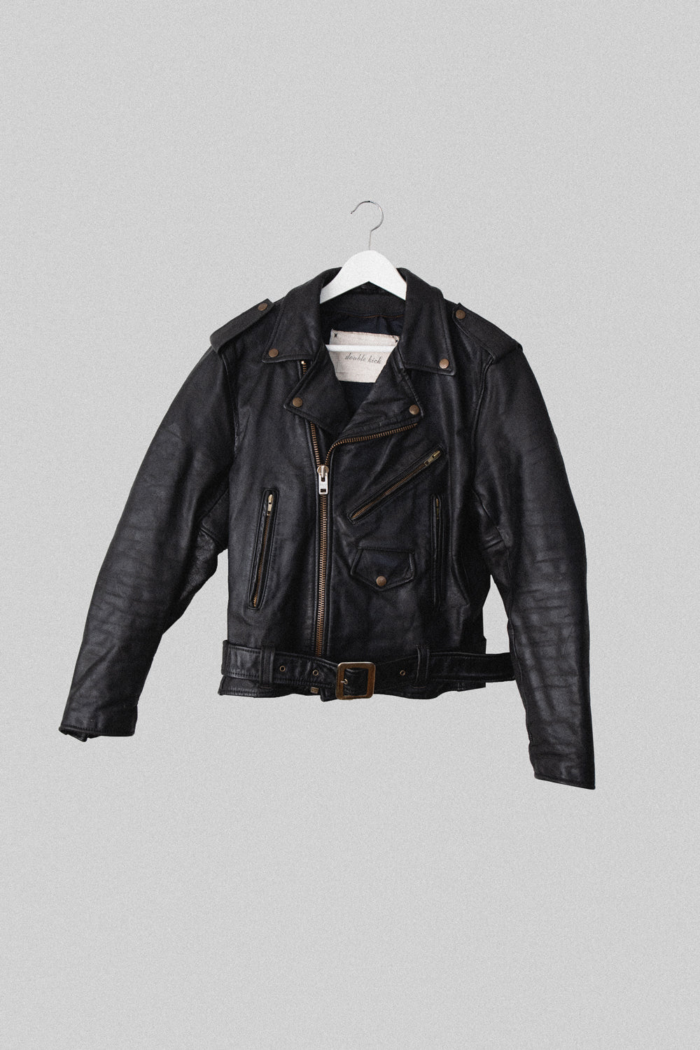 Skull with Wings Leather Jacket | Medium