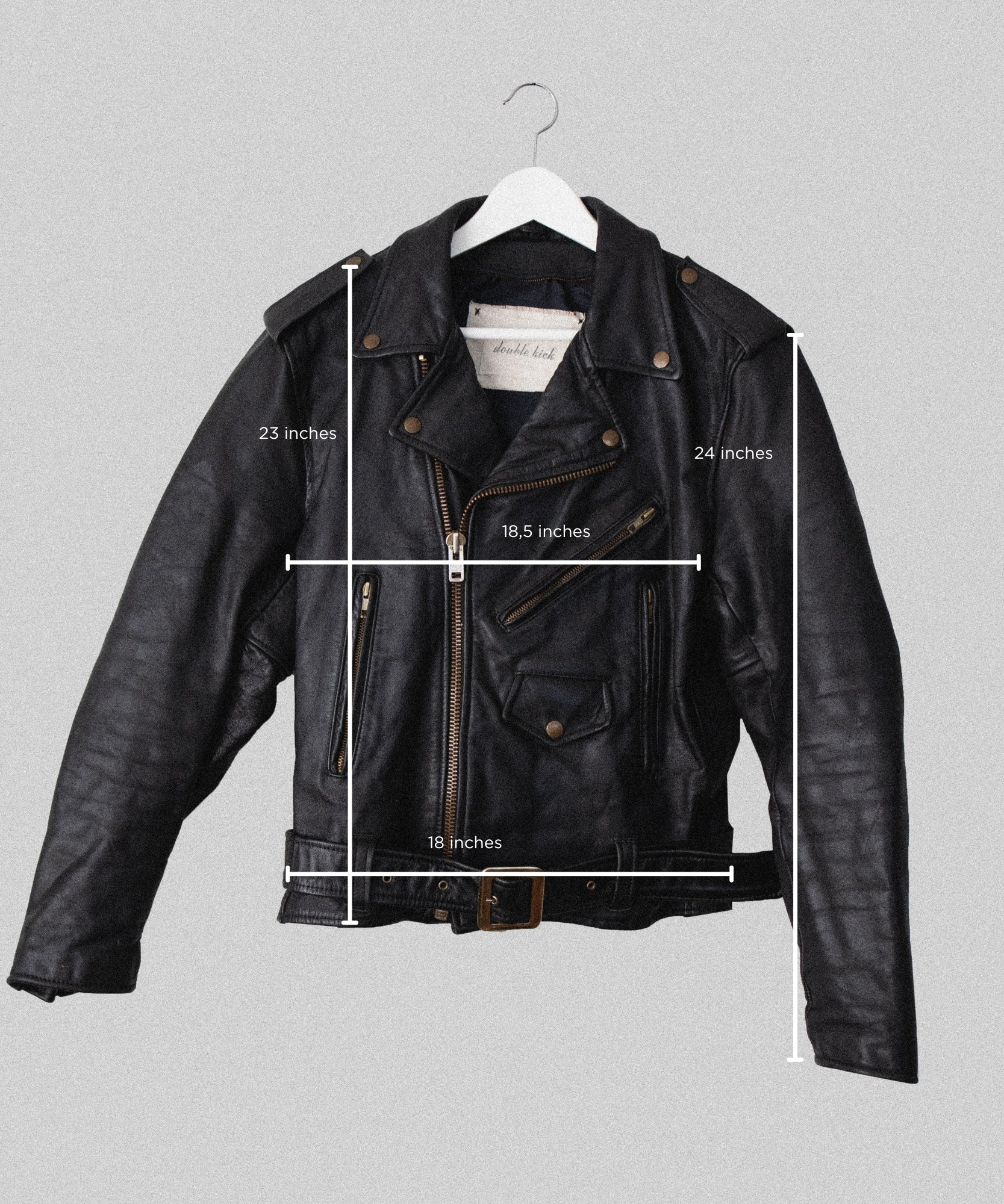 Skull with Wings Leather Jacket | Medium