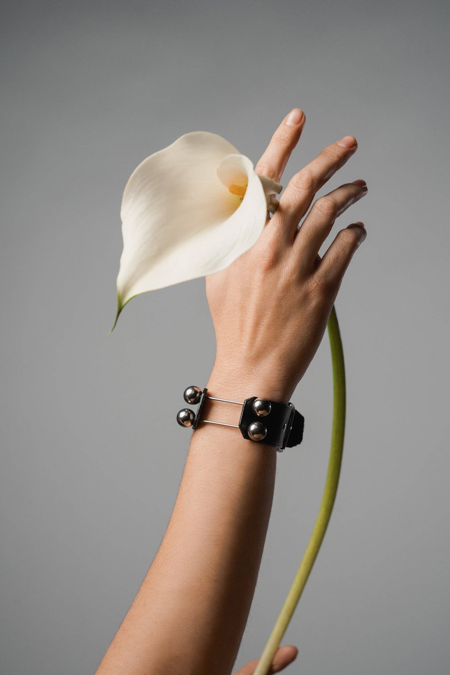 Industrial Wristband - - Accessories - Limited Edition Apparel, Accessories, and Original Fine Art Prints, Home Decor, Feminist Minimalist Gothic Design, Made to Order, Double Kick, Signed and Numbered