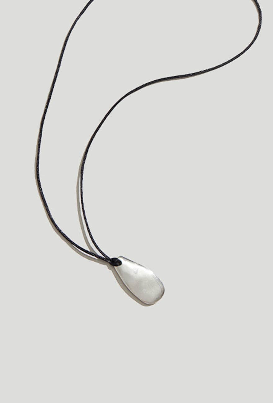 Pebble Pendant Necklace - - Accessories - Limited Edition Apparel, Accessories, and Original Fine Art Prints, Home Decor, Feminist Minimalist Gothic Design, Made to Order, Double Kick, Signed and Numbered