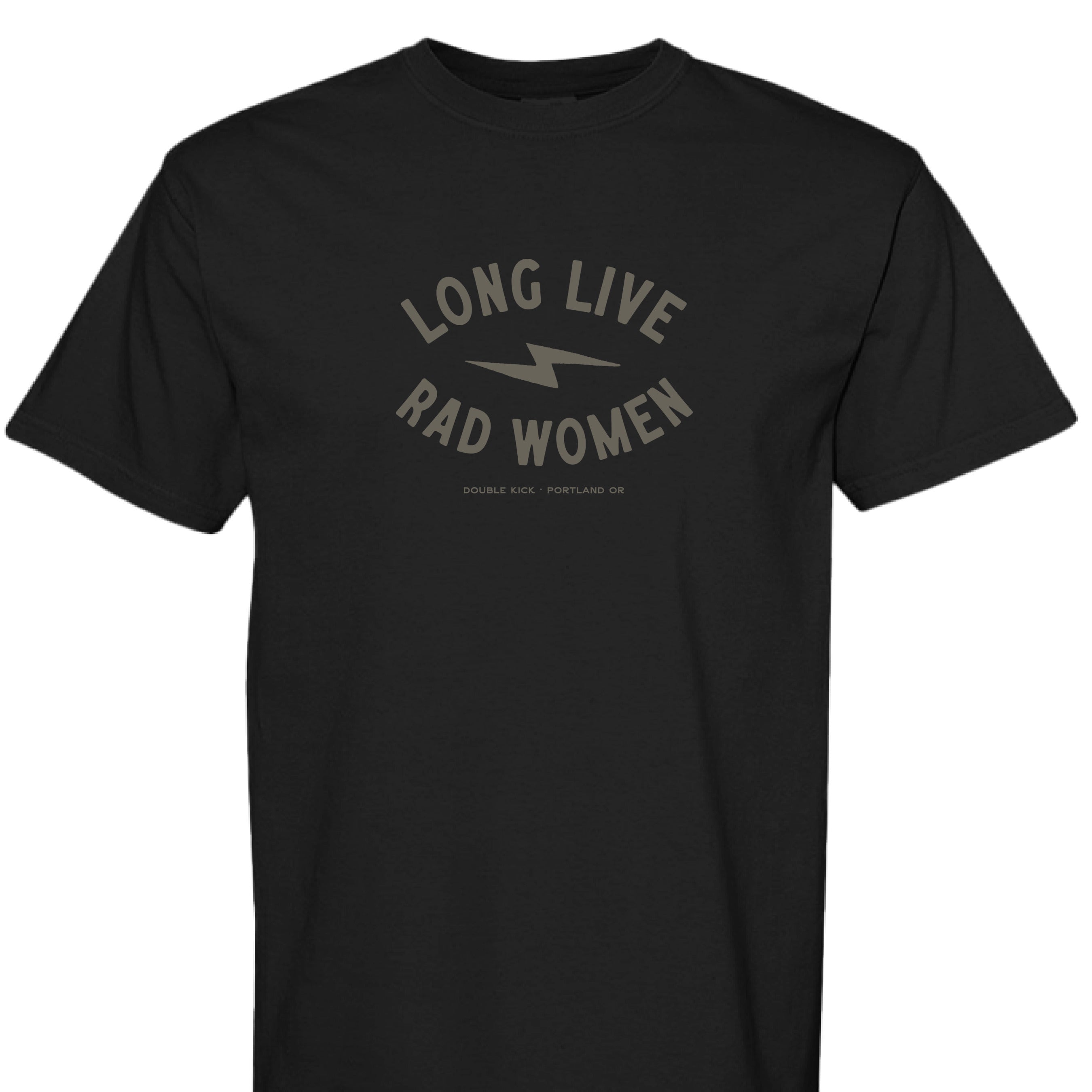 Long Live Rad Women Tee - - - Limited Edition Apparel, Accessories, and Original Fine Art Prints, Home Decor, Feminist Minimalist Gothic Design, Made to Order, Double Kick, Signed and Numbered